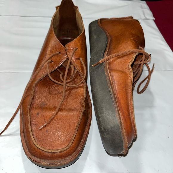 Polo Ralph Lauren men’s 11D BROWN Cowhide LEATHER Lace-Up Chukka Boots,  BRAZIL - Picture 16 of 16